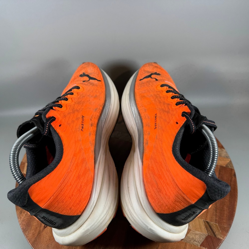 Puma Deviate Nitro Elite 2 Mens Running Shoes Orange Black 376807-12 Size 10 - Picture 5 of 8